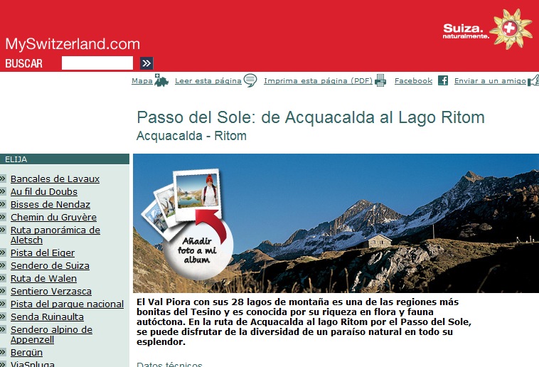 Sorteo de estancias en suiza