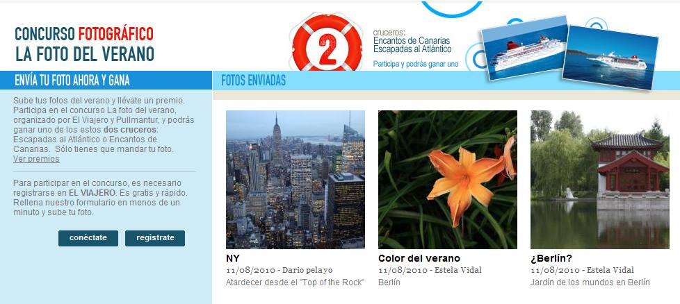 Concurso de Fotografia Pullmantur