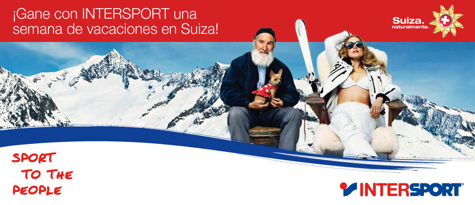 Sorteo de viajes a Suiza de Intersport