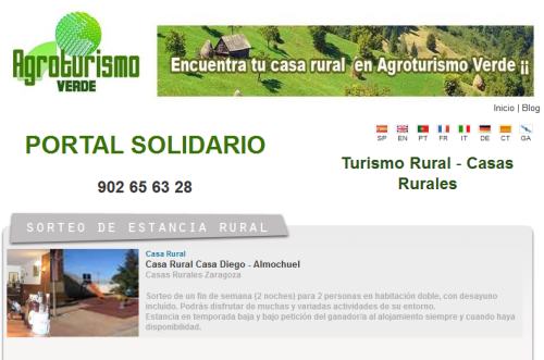 Sorteo de escapada rural