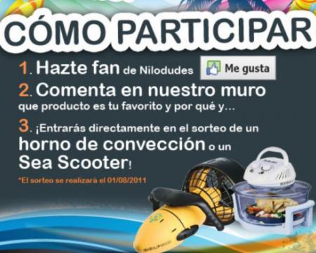 Sorteo de moto acuatica y horno