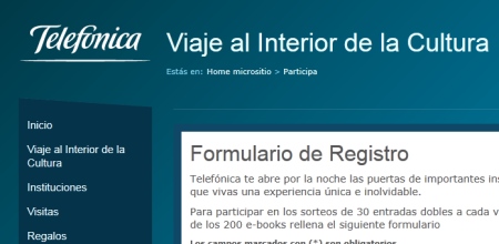 Sorteo de viaje al Interior de la cultura