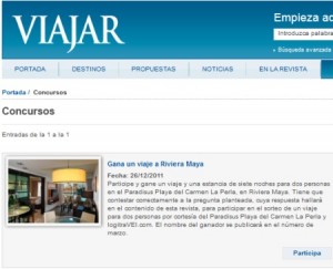 sorteo revista viajar