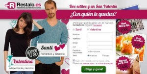 sorteo de cena de san valentin