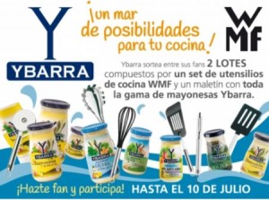 sorteo gratis de productos de cocina promoción Ybarra