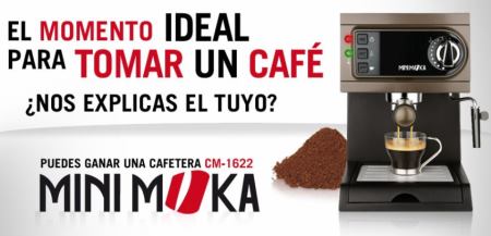 Sorteo Gratis de cafeteras Minimoka